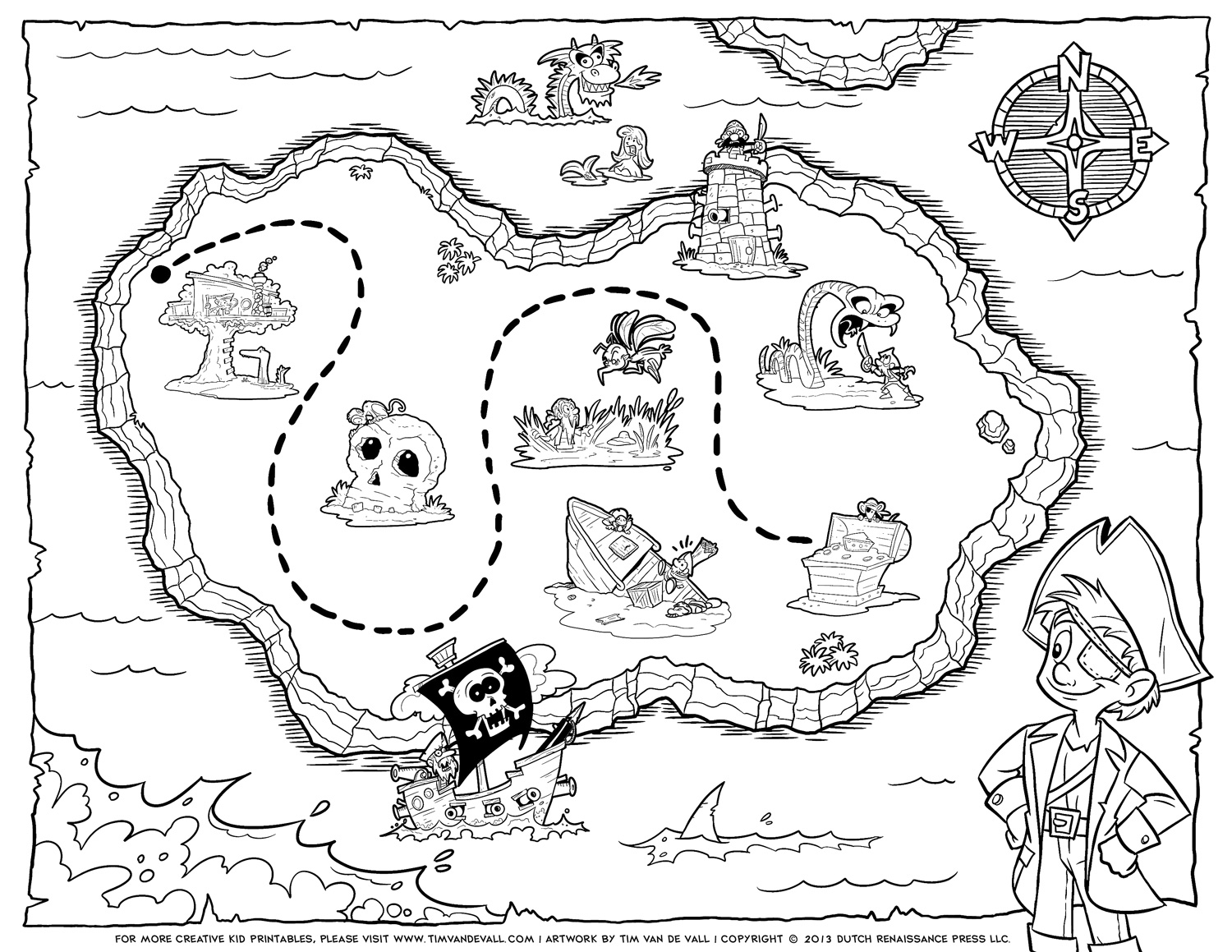 Free Pirate Map Templates Printable