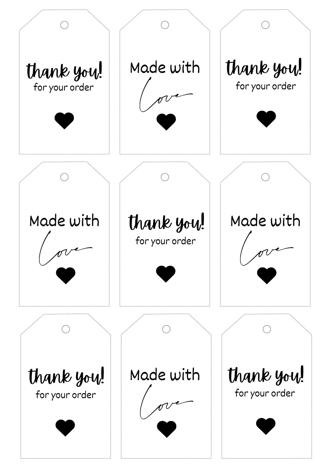 Printable Words Blank Business Check Template