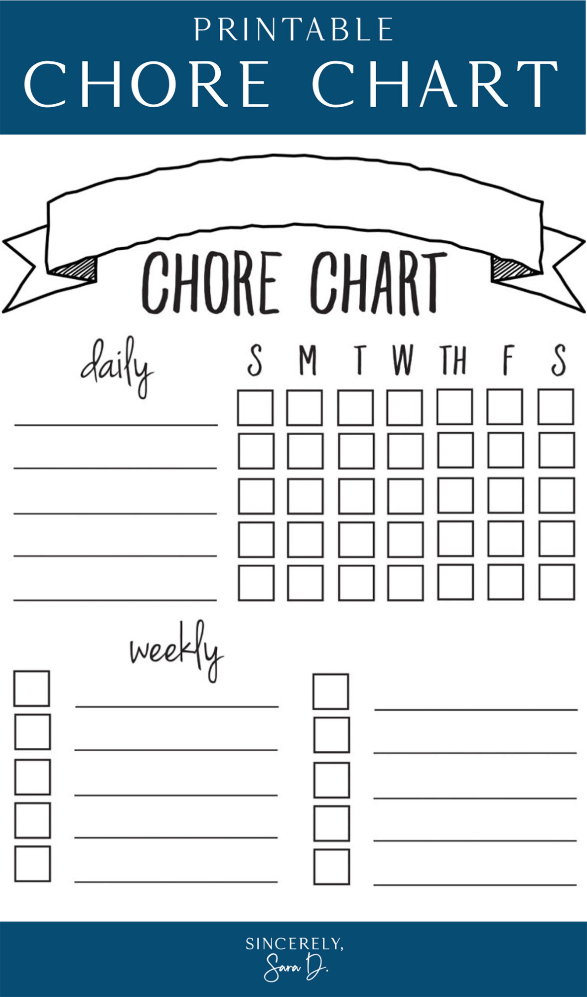 Free Chore Chart Templates Printable Free Chore Chart Templates Printable