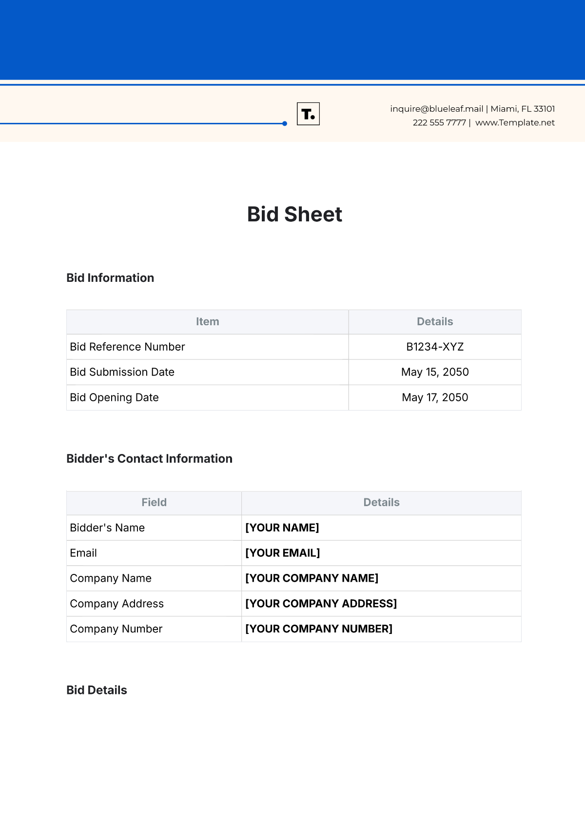 How To Make A Construction Bid Proposal